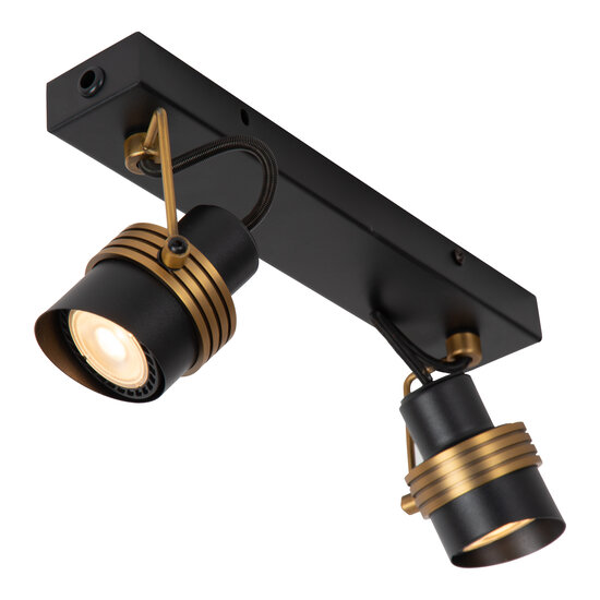 Spot de plafond Alberto 2xGU10 noir