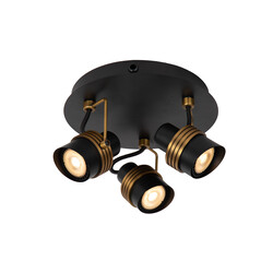 Alberto large ceiling spotlight diameter 21 cm 3xGU10 black