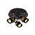 Alberto large ceiling spotlight diameter 21 cm 3xGU10 black