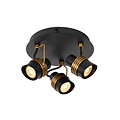 Alberto large ceiling spotlight diameter 21 cm 3xGU10 black