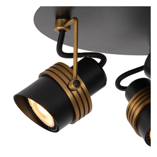 Alberto large ceiling spotlight diameter 21 cm 3xGU10 black