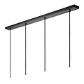 Plaster hanging lamp 4xE27 black