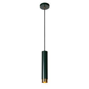 Lampe à suspension Filou verte diamètre 5,9 cm 1xGU10