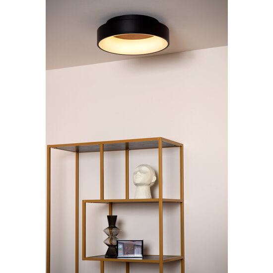 Myra plafondlamp diameter 38 cm LED dimbaar 1x22W 2700K zwart