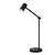 Pitki zwarte oplaadbare tafellamp accu/batterij LED dimbaar 1x3W 2700K 3 StepDim