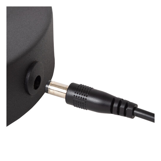 Pitki zwarte oplaadbare tafellamp accu/batterij LED dimbaar 1x3W 2700K 3 StepDim