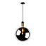 Lampe à suspension fumée Alana diamètre 40 cm 1xE27