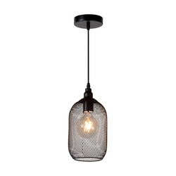 Messi lámpara colgante pequeña diámetro 15 cm 1xE27 negro