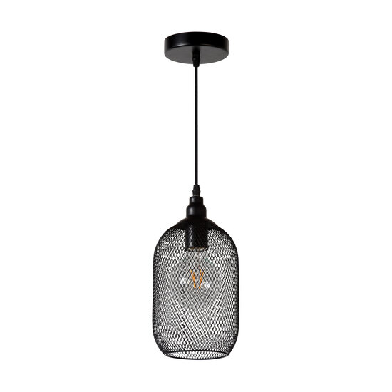 Suspension Messi petite taille, diamètre 15 cm, 1 x E27, noire