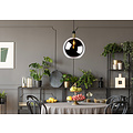 Lampe à suspension fumée Alana diamètre 40 cm 1xE27