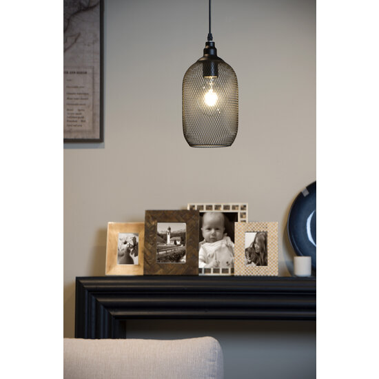 Messi kleine hanglamp diameter 15 cm 1xE27 zwart