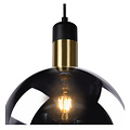 Lampe à suspension fumée Alana diamètre 40 cm 1xE27