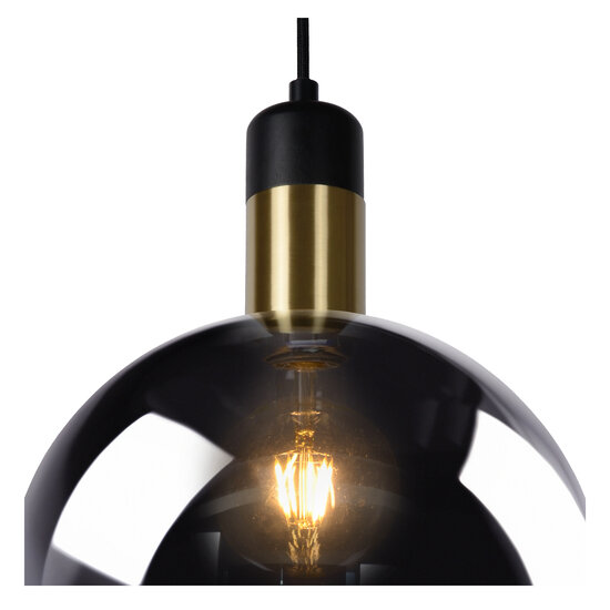 Lampe à suspension fumée Alana diamètre 40 cm 1xE27