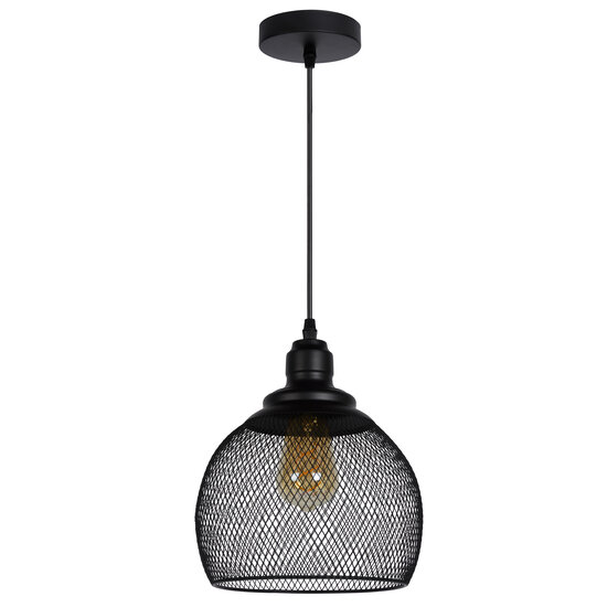 Messi medium hanglamp diameter 22 cm 1xE27 zwart