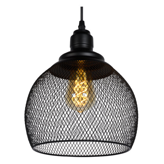 Messi medium hanglamp diameter 22 cm 1xE27 zwart