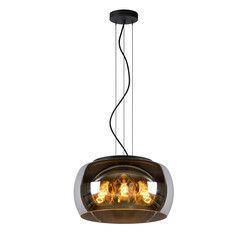 Valencia hanging lamp diameter 40 cm 3xE27 smoked