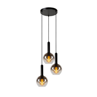 Lampe à suspension Mario 3x E27 diamètre 48,5 cm noire