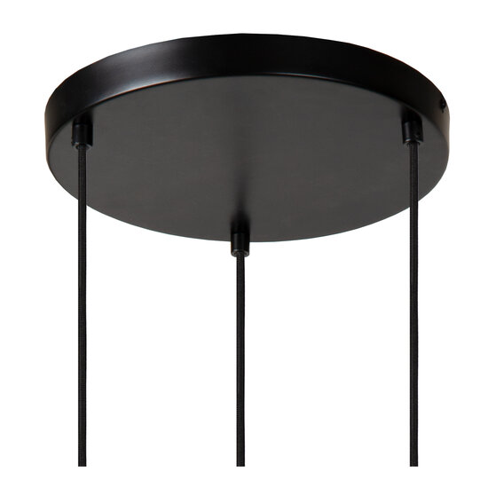 Lampe à suspension Mario 3x E27 diamètre 48,5 cm noire