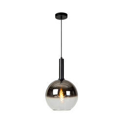 Lampe à suspension simple Mario diamètre 30 cm 1xE27 noir