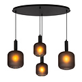 Lampe suspendue Elly 4xE27 noire