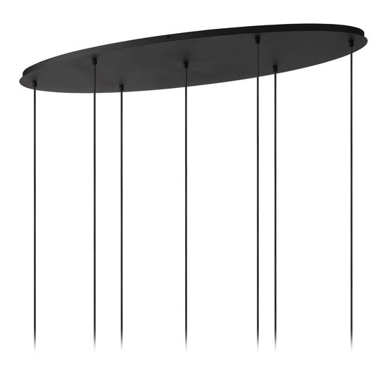 Elly hanglamp 7xE27 zwart