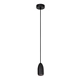 Vera zwarte kleine hanglamp diameter 10 cm 1xGU10
