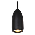Vera zwarte kleine hanglamp diameter 10 cm 1xGU10