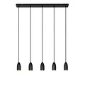 Vera grande suspension noire diamètre 10 cm 5xGU10 noir
