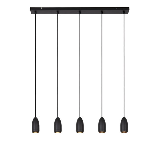 Vera large black hanging lamp diameter 10 cm 5xGU10 black