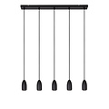 Vera grande suspension noire diamètre 10 cm 5xGU10 noir