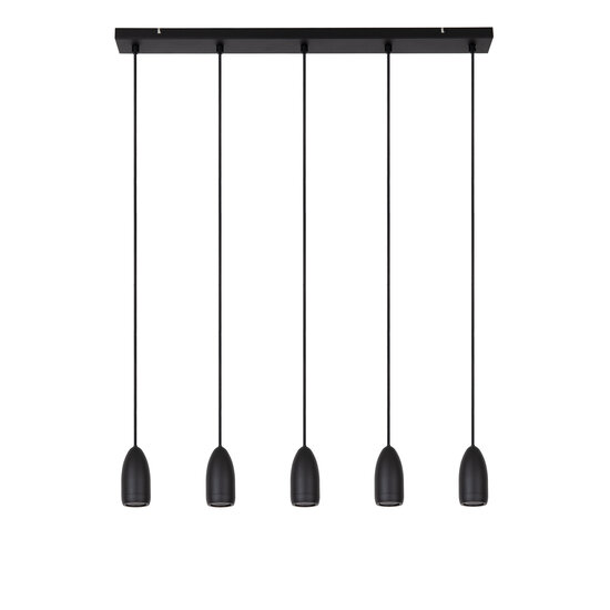 Lámpara colgante Vera grande negra diámetro 10 cm 5xGU10 negro