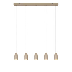 Vera hanging lamp diameter 10 cm 5xGU10 taupe