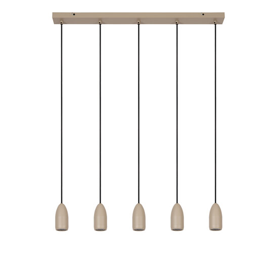 Hängelampe Vera Durchmesser 10 cm 5xGU10 taupe