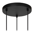 Lampe à suspension ronde Vera diamètre 25 cm 3xGU10 noire