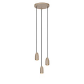 Vera taupe hanglamp diameter 25 cm 3xGU10