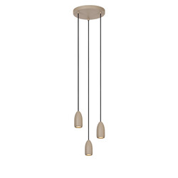 Lampe à suspension Vera taupe diamètre 25 cm 3xGU10