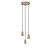 Lampe à suspension Vera taupe diamètre 25 cm 3xGU10