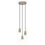 Lampe à suspension Vera taupe diamètre 25 cm 3xGU10