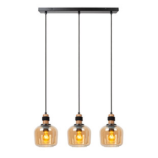 Esprit amber hanging lamp 3xE27