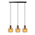 Lampe à suspension Esprit ambre 3xE27