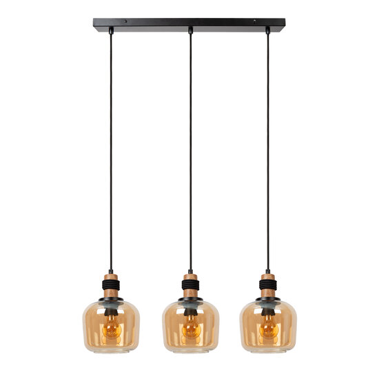 Suspension Esprit ambre 3xE27