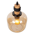 Lampe à suspension Esprit ambre 3xE27