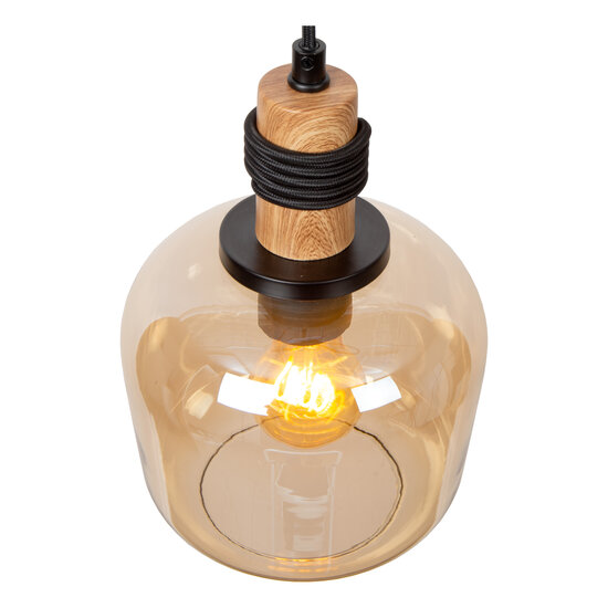 Esprit amber pendant lamp 3xE27