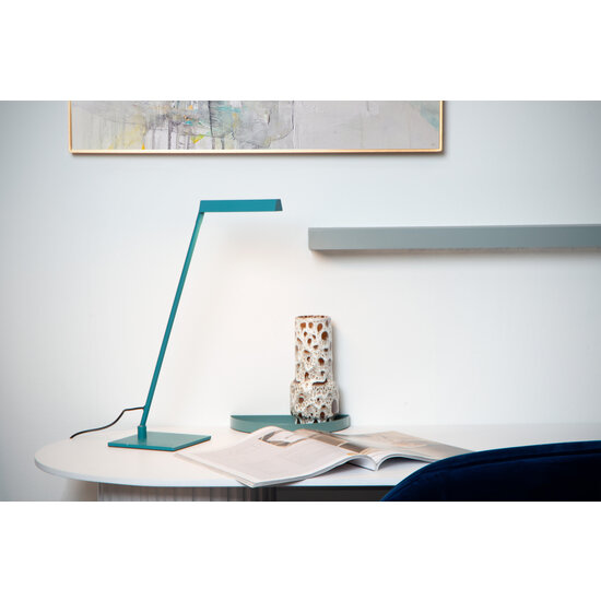 Alfa lámpara de mesa turquesa LED regulable 1x3W 2700K