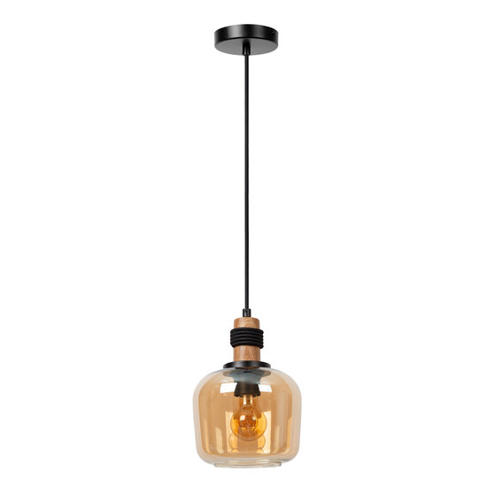 Esprit belle suspension diamètre 18 cm 1xE27 ambre