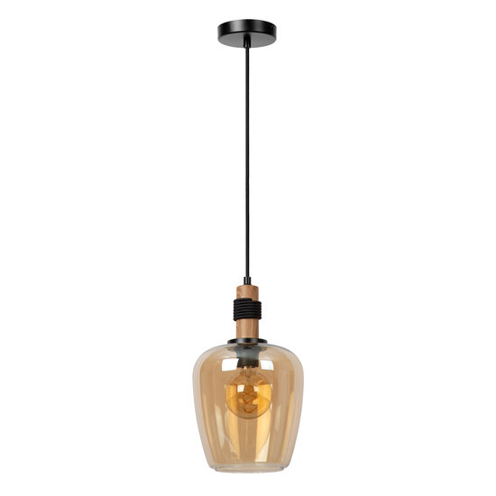 Esprit elegante Hängelampe Durchmesser 22 cm 1xE27 Bernstein