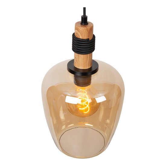 Esprit elegante lámpara colgante diámetro 22 cm 1xE27 ámbar
