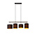 Lampe à suspension Montana 4xE27 noire