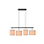 Montana knappe hanglamp 4xE27 beige
