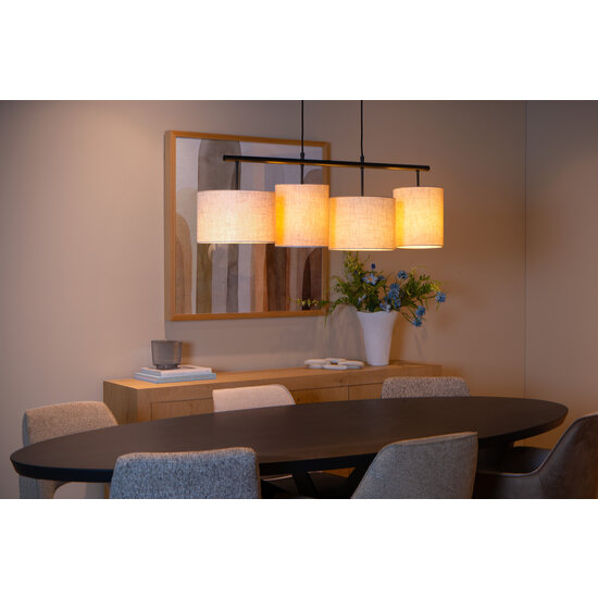 Montana handsome hanging lamp 4xE27 beige